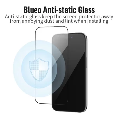 گلس محافظ صفحه شفاف آیفون 12 و 12 پرو بلوئو BLUEO 2.5D Basic iPhone 12/12 Pro