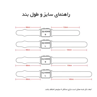بند اپل واچ سیلیکونی مدل Sport Band - تمامی سایزها - رنگ بندی