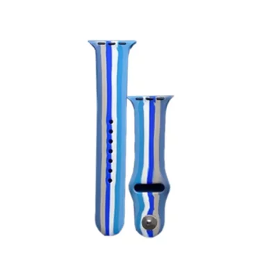 بند اپل واچ سیلیکونی مدل Sport Band طرح رنگین کمان- تمامی سایزها - رنگ بندی