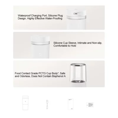 مخلوط کن شارژی و شیکر قابل حمل 2 میجیا شیائومی Xiaomi Mijia Juicer Cup 2 MJZZB02PL