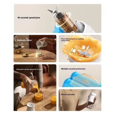 مخلوط کن شارژی و شیکر قابل حمل 2 میجیا شیائومی Xiaomi Mijia Juicer Cup 2 MJZZB02PL