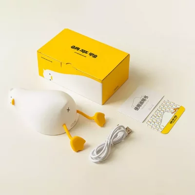 چراغ خواب فانتزی سیلیکونی طرح اردک خوابیده تنبل Lazy Duck