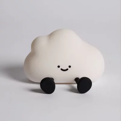 چراغ خواب فانتزی عروسکی سیلیکونی رومیزی شارژی طرح ابر