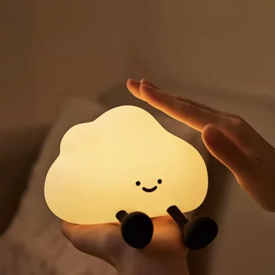 چراغ خواب فانتزی سیلیکونی طرح ابر Cute Cloud A023