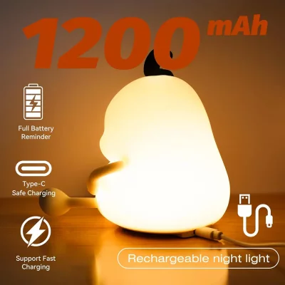 چراغ خواب فانتزی سیلیکونی طرح چاقالو شکمو Chubby A001