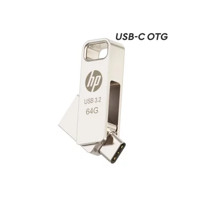 فلش مموری تایپ سی اچ پی مدل HP x206C USB 3.2 ظرفیت 64 گیگابایت