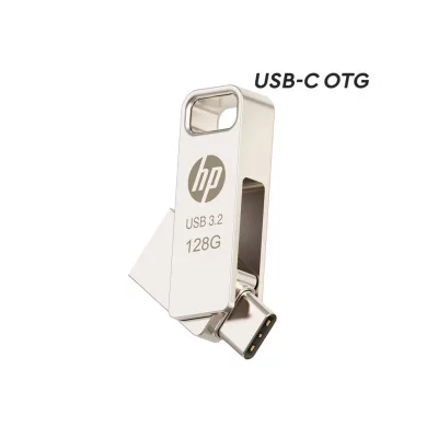 فلش مموری تایپ سی اچ پی مدل HP x206C USB 3.2 ظرفیت 128 گیگابایت