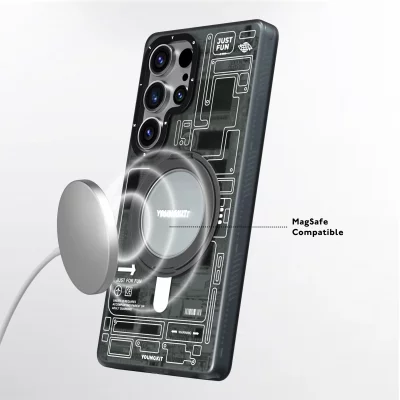 قاب مگ سیف وایرلس شارژ اس 25 اولترا سامسونگ یانگ کیت Youngkit Cyberpunk 360 Spin MagSafe S25 Ultra