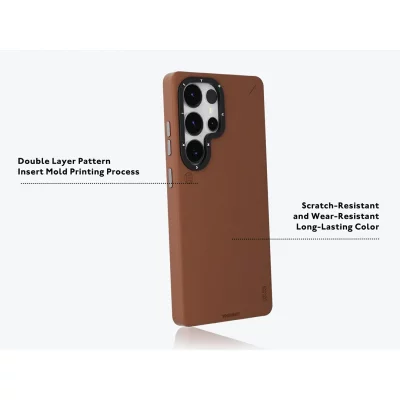 کاور ( قاب ) مگ سیف چرمی اس 25 اولترا سامسونگ یانگ کیت Youngkit Simple Matte Leather MagSafe S25 Ultra