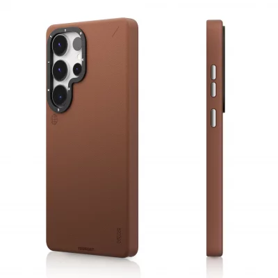 کاور ( قاب ) مگ سیف چرمی اس 25 اولترا سامسونگ یانگ کیت Youngkit Simple Matte Leather MagSafe S25 Ultra