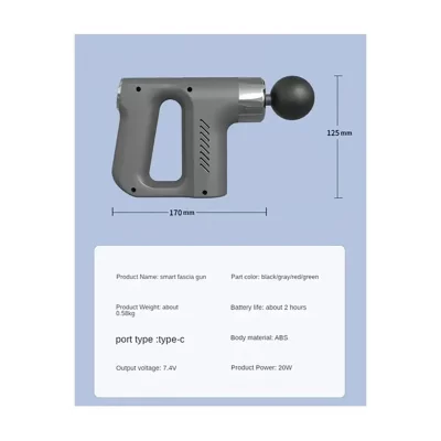 ماساژور تفنگی شارژی مدل Fascial Gun KH-740 - رنگ بندی
