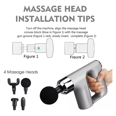 ماساژور تفنگی شارژی مدل Fascial Gun KH-740 - رنگ بندی