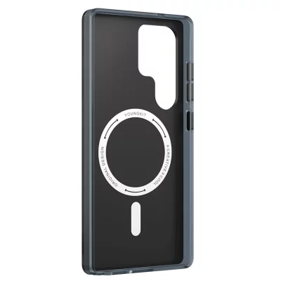 کاور مگ سیف اس 25 اولترا سامسونگ یانگ کیت Youngkit Futuristic Grey Circuit MagSafe S25 Ultra