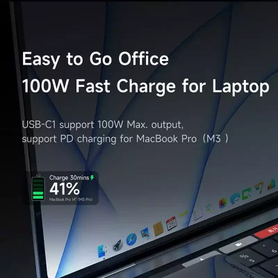 پاوربانک 100 وات با کابل تایپ سی مک دودو Mcdodo MC-056 ظرفیت 25000 میلی آمپر