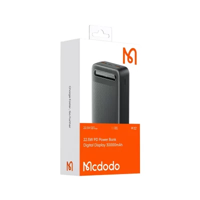 پاوربانک فست شارژ 3 خروجی 22.5 وات مک دودو ظرفیت 30000 میلی آمپر Mcdodo MC-391
