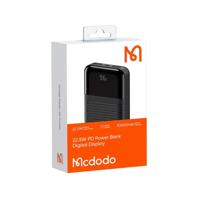 پاوربانک فست شارژ 3 خروجی 22.5 وات مک دودو ظرفیت 10000 میلی آمپر Mcdodo MC-5851