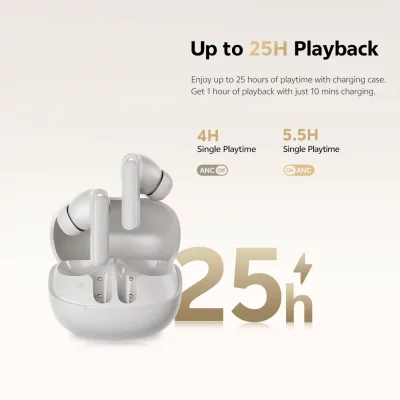 هندزفری بلوتوثی کیو سی وای مدل QCY Buds ANC HT15