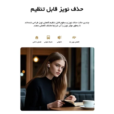 هندزفری بلوتوثی کیو سی وای مدل QCY Buds ANC HT15