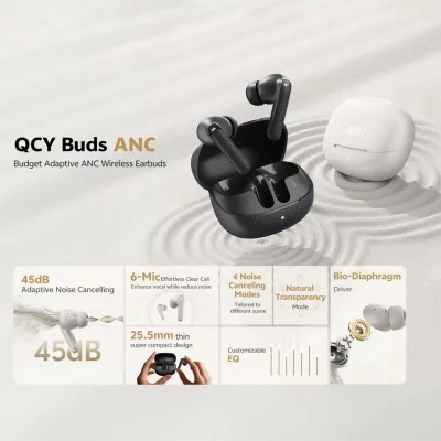 هندزفری بلوتوثی کیو سی وای مدل QCY Buds ANC HT15