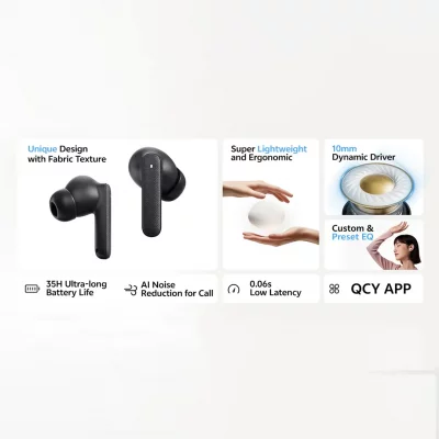 هندزفری بلوتوثی کیو سی وای مدل QCY Buds T43