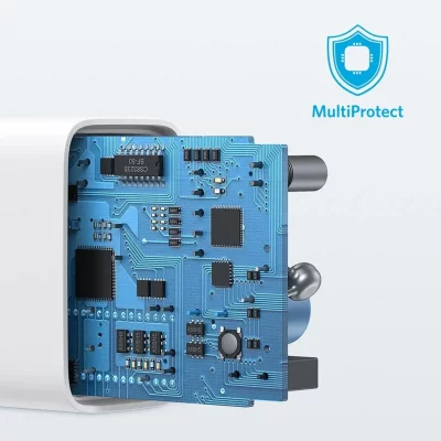 شارژر 2 خروجی 20 وات با کابل تایپ سی انکر مدل Anker Select 2-Port USB-C B2348