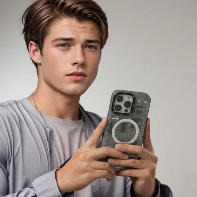 کاور یانگ کیت آیفون 16 نرمال مگ سیف Youngkit Futuristic Circuit MagSafe iPhone 16