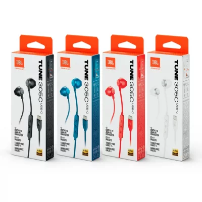 هندزفری با سیم جی بی ال مدل JBL TUNE 305C USB-C تایپ سی