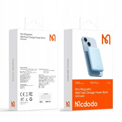 پاوربانک وایرلس مگ سیف 20 وات سبک مک دودو مدل Mcdodo Mini MagSafe MC-395 ظرفیت 5000 میلی آمپر