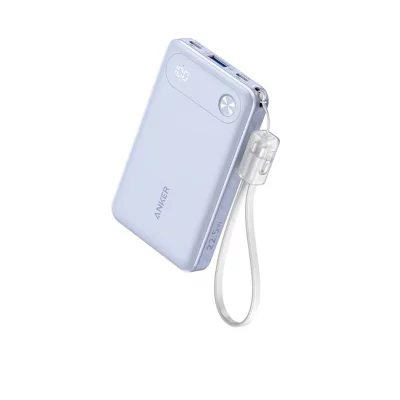 پاوربانک انکر 22.5 وات با کابل تایپ سی ظرفیت 10000 میلی آمپر ساعت Anker A1257