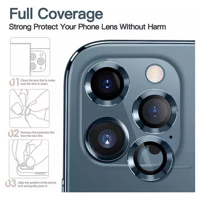 محافظ لنز دوربین آیفون 12 مدل رینگی Camera Lens Ring Film Protector iPhone 12