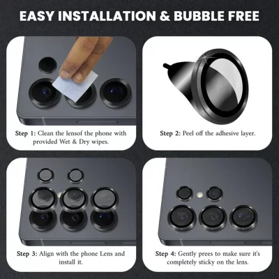 محافظ لنز دوربین اس 23 اولترا سامسونگ مدل رینگی Camera Lens Ring S23 Ultra