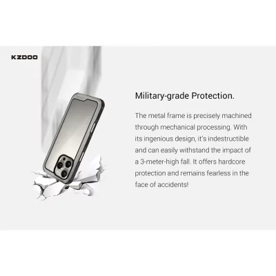 کاور ضد ضربه شفاف آیفون 16 پرو کی زد دوو KZDOO ARES SPORT iPhone 16 Pro