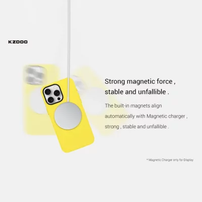 کاور مگ سیف چرمی کی زد دوو مدل KZDOO MAG NOBLE مناسب آیفون 16 پرو اپل iPhone 16 Pro