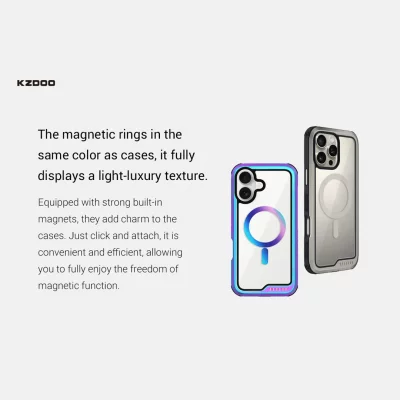 قاب آیفون 16 پرو مگ سیف ( کاور ) کی زد دوو KZDOO MAG ARES SPORT iPhone 16 Pro