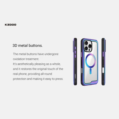 قاب آیفون 16 مگ سیف ( کاور ) کی زد دوو KZDOO MAG ARES SPORT iPhone 16