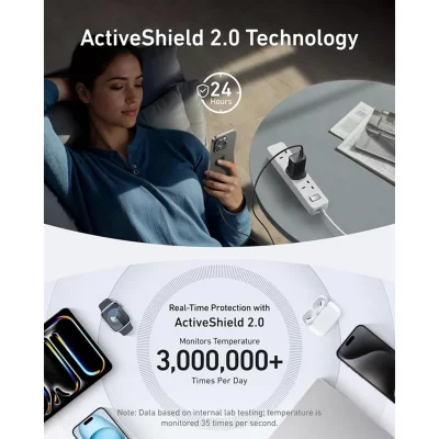 آداپتور انکر 100 وات با کابل تایپ سی Anker Nano 100W USB-C B2679