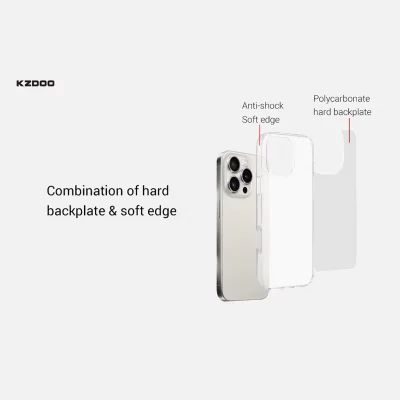 قاب آیفون 16 ( کاور ) شفاف کی‌ زد دوو مدل KZDOO GUARDIAN iPhone 16