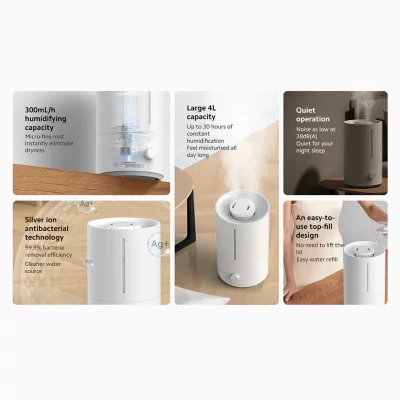 دستگاه بخور سرد و رطوبت ساز هوا شیائومی نسخه اروپا Xiaomi Humidifier 2 Lite MJJSQ06DY