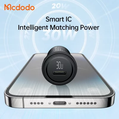 شارژر فندکی با کابل دوسر تایپ سی 30 وات مک دودو Mcdodo CC-7493