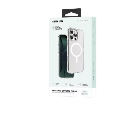 قاب آیفون 16 مگ سیف ژله ای ( کاور ) گرین لاین Green Lion Crystal Clear iPhone 16