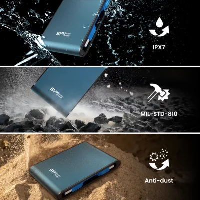 هارد اکسترنال 1 ترابایت سیلیکون پاور Armor A80