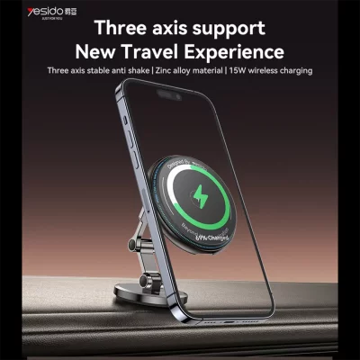 پایه نگه دارنده موبایل ( هولدر ) و شارژر مگ سیف یسیدو مدل Yesido C306