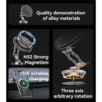 پایه نگه دارنده موبایل ( هولدر ) و شارژر مگ سیف یسیدو مدل Yesido C306