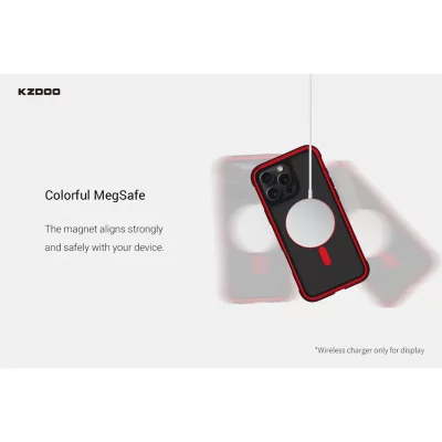 کاور مگ سیف ضد ضربه آیفون 16 پرو مکس کی زد دوو KZDOO MAG ARES iPhone 16 Pro Max