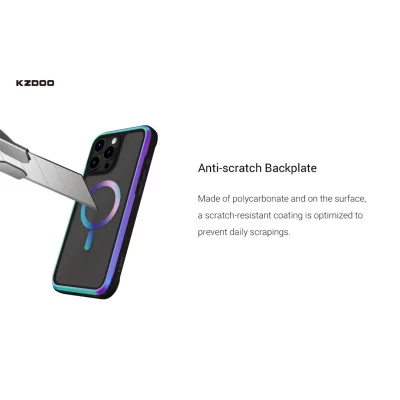 کاور مگ سیف ضد ضربه آیفون 16 پرو مکس کی زد دوو KZDOO MAG ARES iPhone 16 Pro Max
