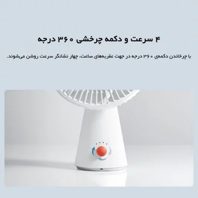 پنکه شارژی شیائومی مدل Mini Fan ZMYDFS01DM