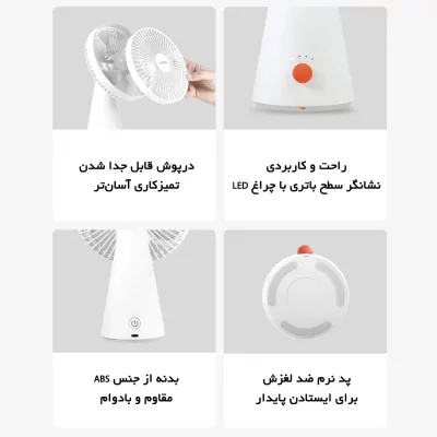 پنکه شارژی شیائومی مدل Mini Fan ZMYDFS01DM