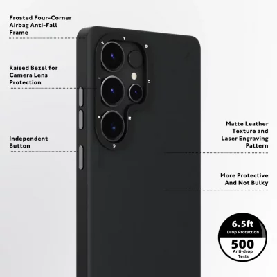 قاب اس 24 اولترا ( کاور ) مگ سیف چرمی یانگ کیت Youngkit Simple Matte Leather MagSafe S24 Ultra