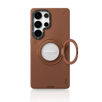 قاب اس 24 اولترا مگ سیف چرمی یانگ کیت Youngkit Leather 360° Spin MagSafe S24 Ultra