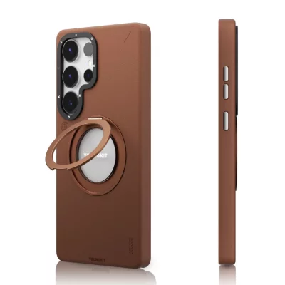 قاب اس 24 اولترا مگ سیف چرمی یانگ کیت Youngkit Leather 360° Spin MagSafe S24 Ultra